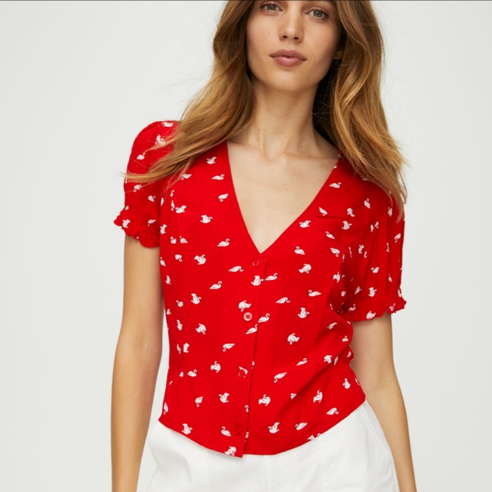 Aritzia Sunday Best Taryn Blouse